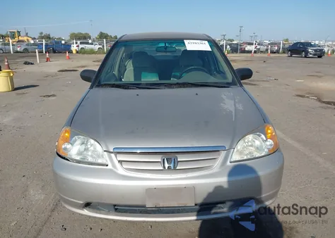 2001 Honda Civic Lx z USA, uszkodzony, nr VIN 2HGES16501H558731